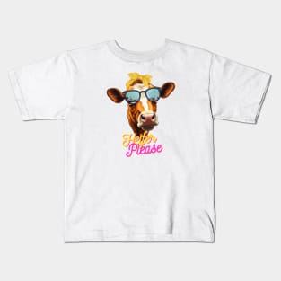 Heifer Please - Cow with Sass Kids T-Shirt